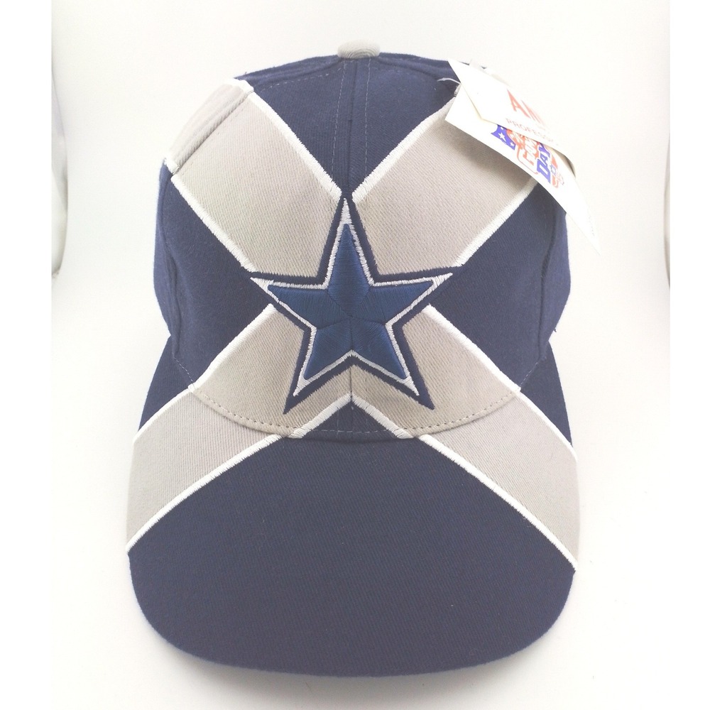 Vintage Annco Dallas Cowboys NFL Cap Mens Navy Gray Embroidered Star Logo Hat